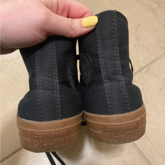 Black Converse High Tops - Picture 3 of 3